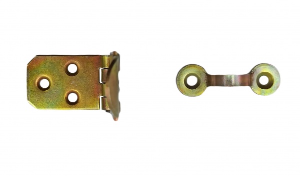 Петля Domax (ZZP 25) накладна 75x25x1,5 мм жовтий цинк універсальна