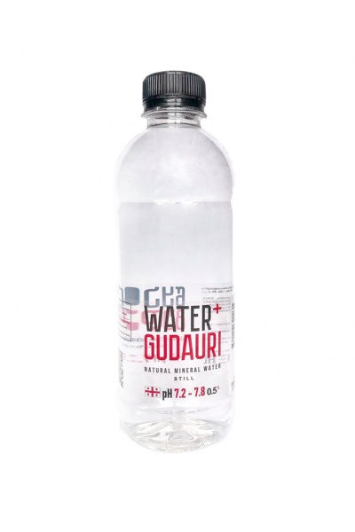 Вода мінеральна Water+Gudauri негазована 0,5 л 