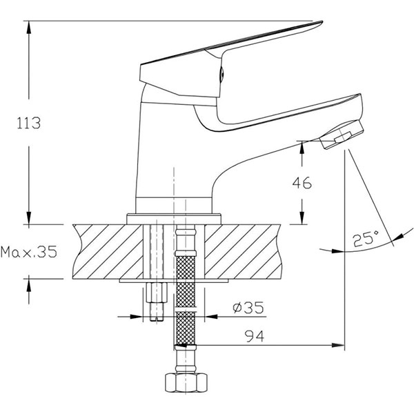 Смеситель для умывальника Rozzy Jenori First Rbz020-1