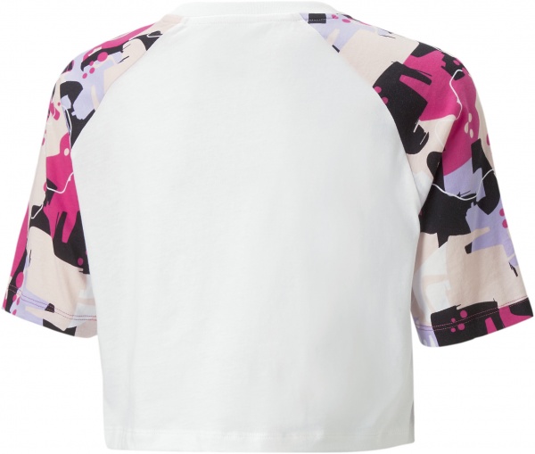 Футболка Puma ESS+ STREET ART RAGLAN AOP TEE G 67350702 р.164 білий
