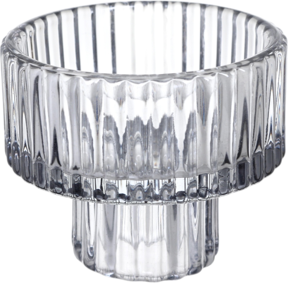 Подсвечник стеклянный серый 6.5х5.5 см LY-1210 Sensio