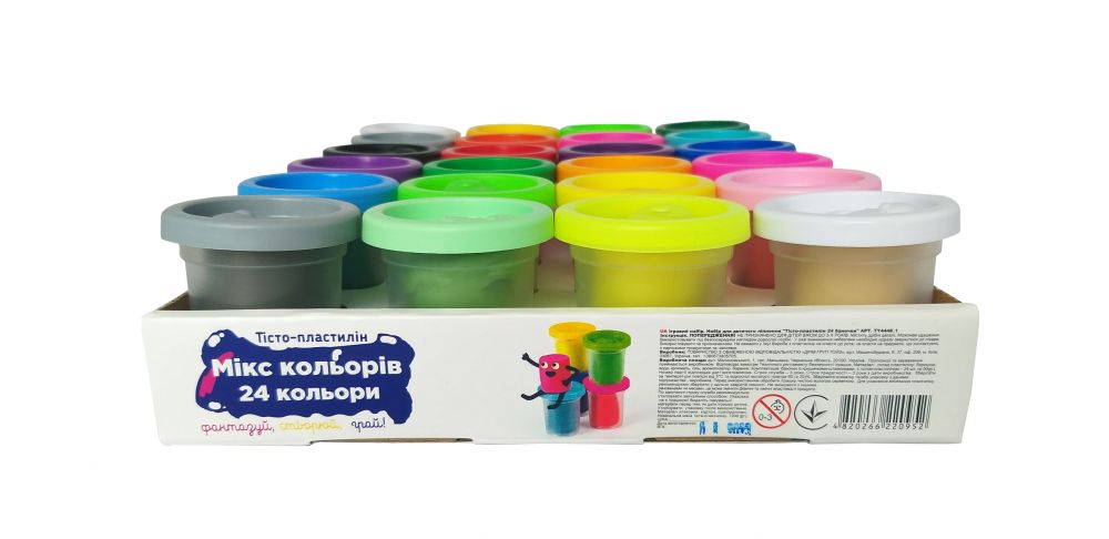 Тесто-пластилин DGT-ART 24 баночки TY4448_1