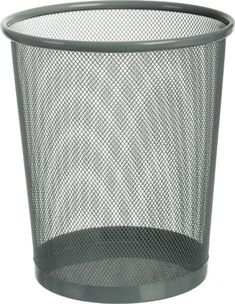 Корзина офисная для бумаги 24.4x19.9х27.8 см серый 