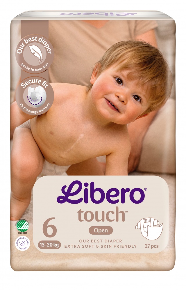 Подгузники Libero Touch 6 13-19 кг 27 шт.