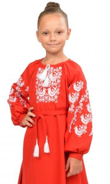 Сукня Едельвіка 140 червоний 166-19/00 