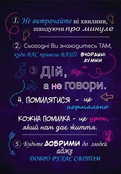 Постер 5 правил А3 UKR Posterclub 