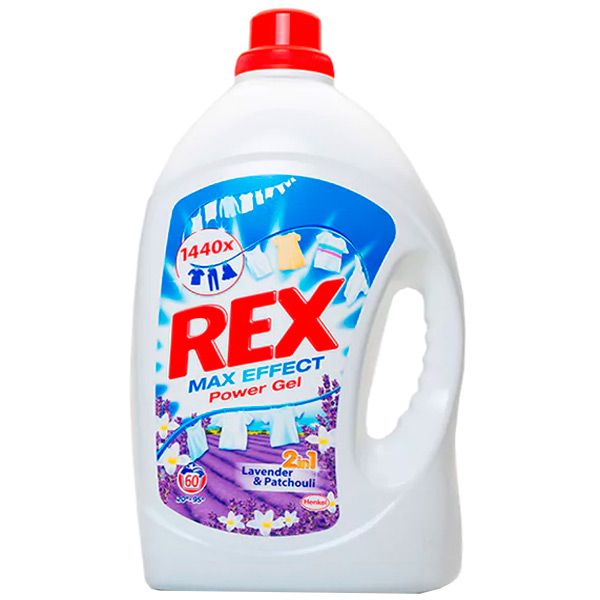 Гель для прання Rex Max Effect Power Gel Levender Patchouli 3.96 л