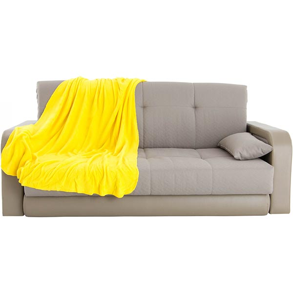 Плед микрофибра Underprice Радуга желтый 125x150 см