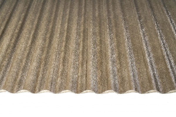 Шифер ELYPLAST 76/18 2x1м x 1,2мм волна бронзовый