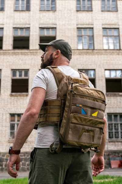 Плитоноска UKRTAC з системою швидкого скидання (Multicam), ткань Cordura 500 