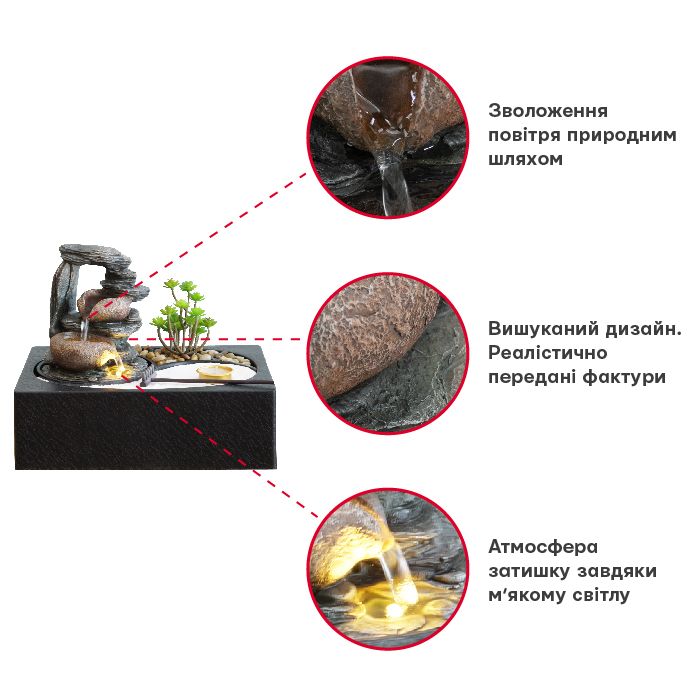 Фонтан декоративный Engard Relax 29х21х22 см (FT-09)