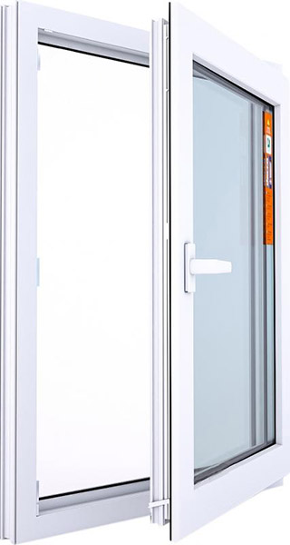 Вікно поворотно-відкидне DECCO 60 800x1200 мм праве