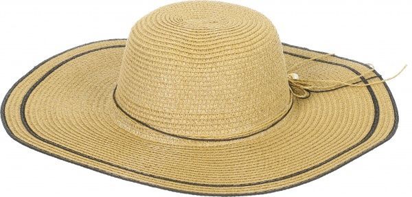 Шляпа со средними полями Wendi one size бежевый