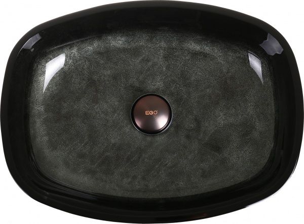 Умивальник EGO 54х39,5х11 см чорний