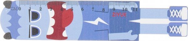 Линейка Зомби фиолетовый 11 см