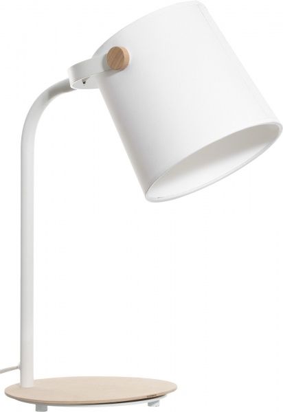 Настільна лампа декоративна TK Lighting Click 1x60 Вт E27 білий 2879 