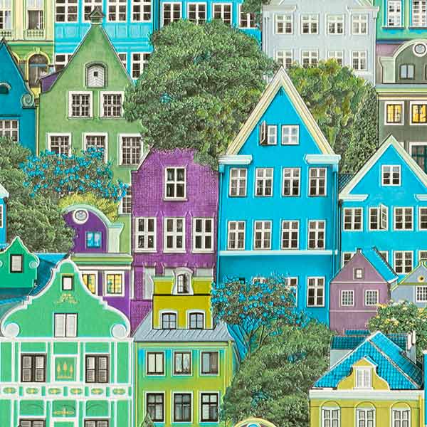 Шпалери Слов'янські шпалери Expromt Будиночки 5671-03 