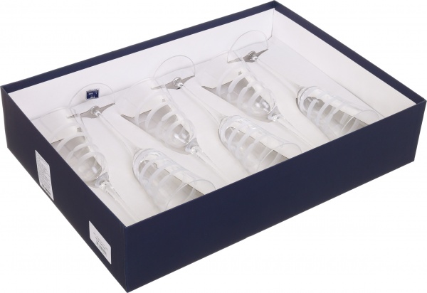 Набор бокалов для шампанского Julia Vintage Satin 240 мл 6 шт. Vema 