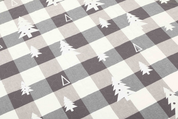 Одеяло-покрывало Елка 150x200 см Homeline серый 