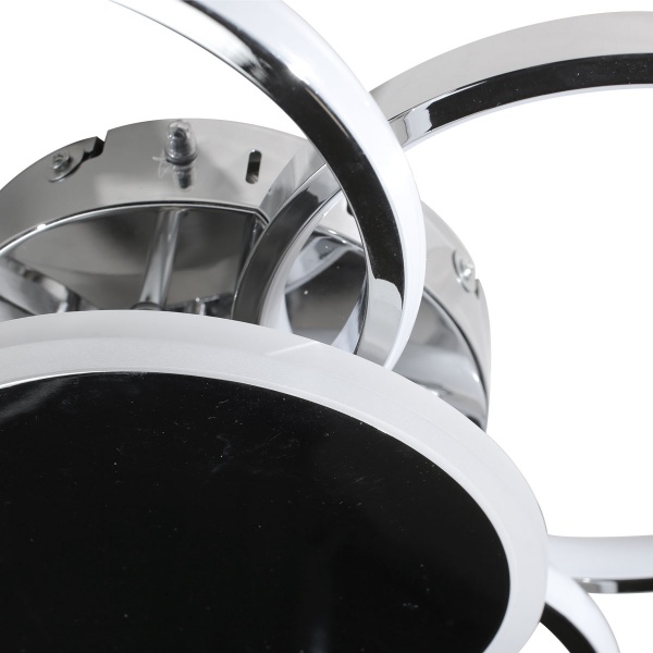 Світильник світлодіодний LED CONCEPT Sutton LED R 4 з пультом ДК 95 Вт хром 2800-6000 К 