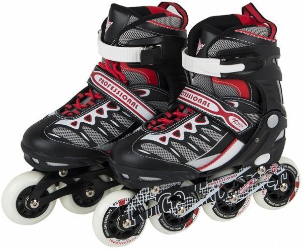 Роликовые коньки Extreme Motion RY0105 р. 35-38 серыйчерный