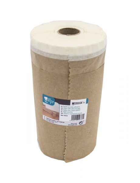 Папір захисний із малярною стрічкою VAIVEN Masking Paper 0,3x45 м