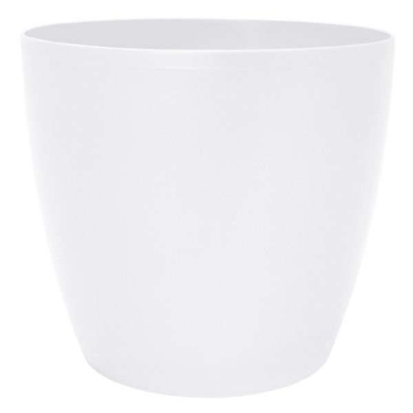 Кашпо пластикове Алеана Матільда круглий 2,1л білий (113083) 