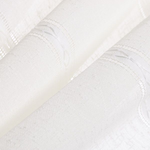 Тюль FAN RHOMBUS SLUB-1 205х300 см молочна