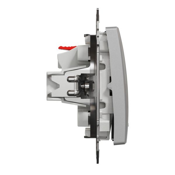 Вимикач одноклавішний Schneider Electric Sedna Design з підсвіткою 10 А 250В алюміній SDD113101L