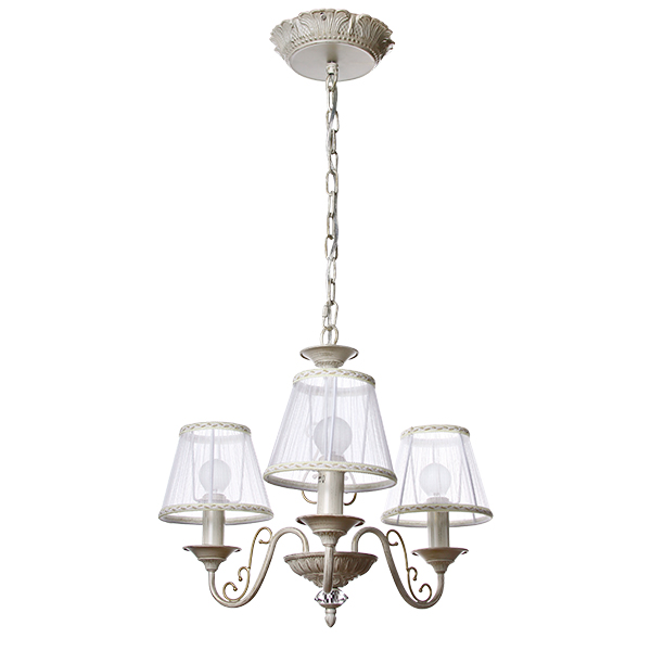 Люстра Altalusse подвесная 3x40 Вт E14 слоновая кость INL-6118Р-03