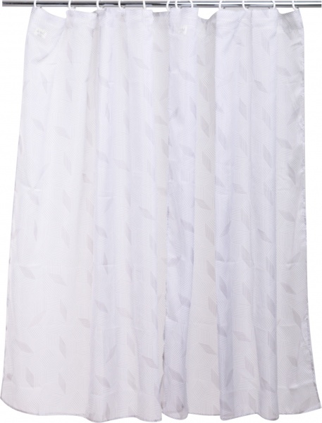 Набор кухонных тюлей Woodblock серый 2 шт. 140х160 см La Nuit