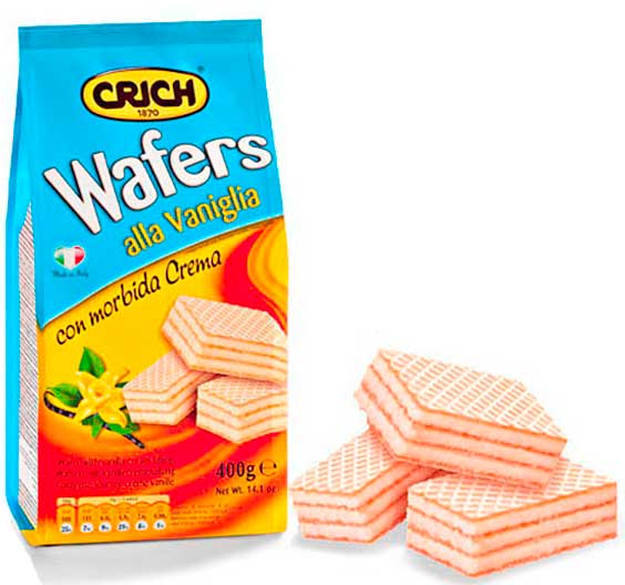 Вафли Crich ванильные 250 г 8008620052623 