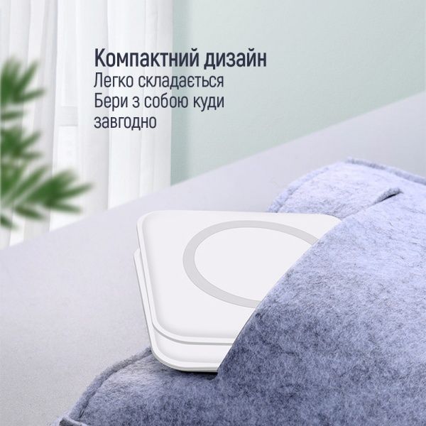 Беспроводное зарядное устройство ColorWay MagSafe Duo Charger 15W for iPhone белое (CW-CHW32Q-WT)