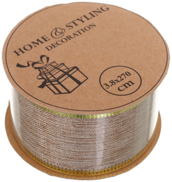 Лента новогодняя ANM800460 в ассортименте 38х2700 мм 