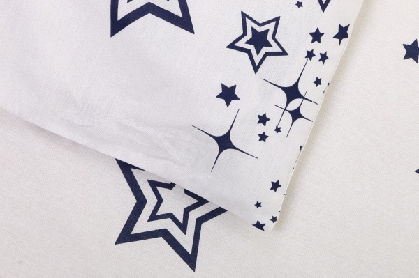 Комплект постільної білизни Galaxy 2 білий із принтом UP! (Underprice) 