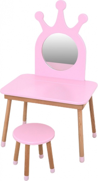 Набор ArinWOOD Трюмо с боксом Принцесса розовый 0301 
