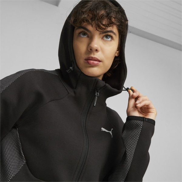 Джемпер Puma Evostripe Full-Zip Hoodie 67607301 р.S чорний