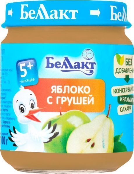 Пюре Беллакт Яблуко з грушею 100 г 