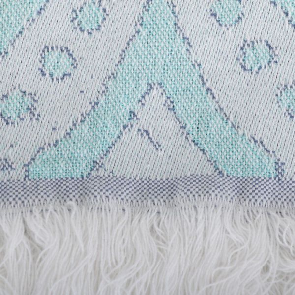 Пештемаль Орнамент stone wash 90x170 см ментоловый/ бежевый Sousa Dias 