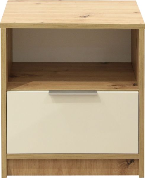 Тумба прикроватная Матера 440х354х490 мм дуб артизан/белый 