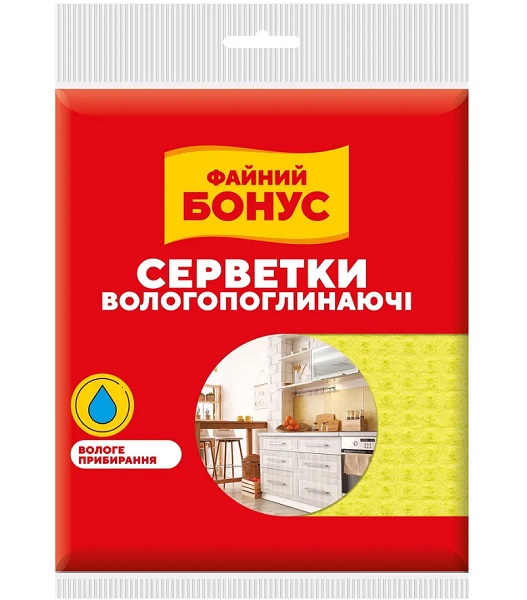 Салфетки вискозные Бонус 30x35 см 10 шт./уп.