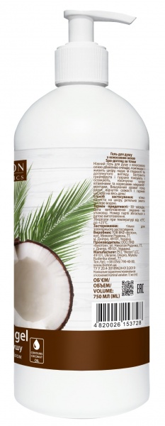 Гель для душу Bioton з кокосовою олією Spa-догляд за тілом 750 мл