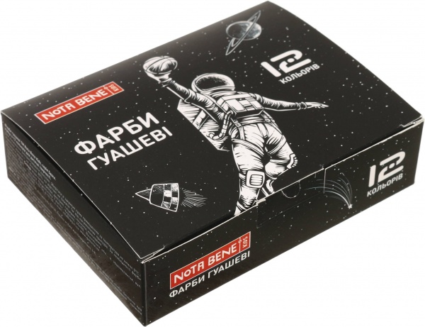 Фарба гуашева Space 12 кольорів x 10 мл Nota Bene