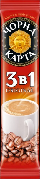 Кофейный напиток Черная Карта 3в1 Ориджинал стик шоу-бокс 24 шт 12 г