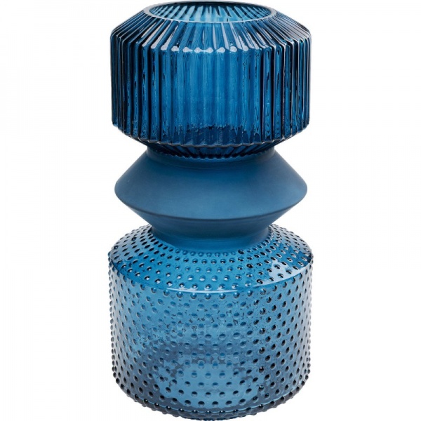 Ваза KARE Design Marvelous Duo 36 см синяя 