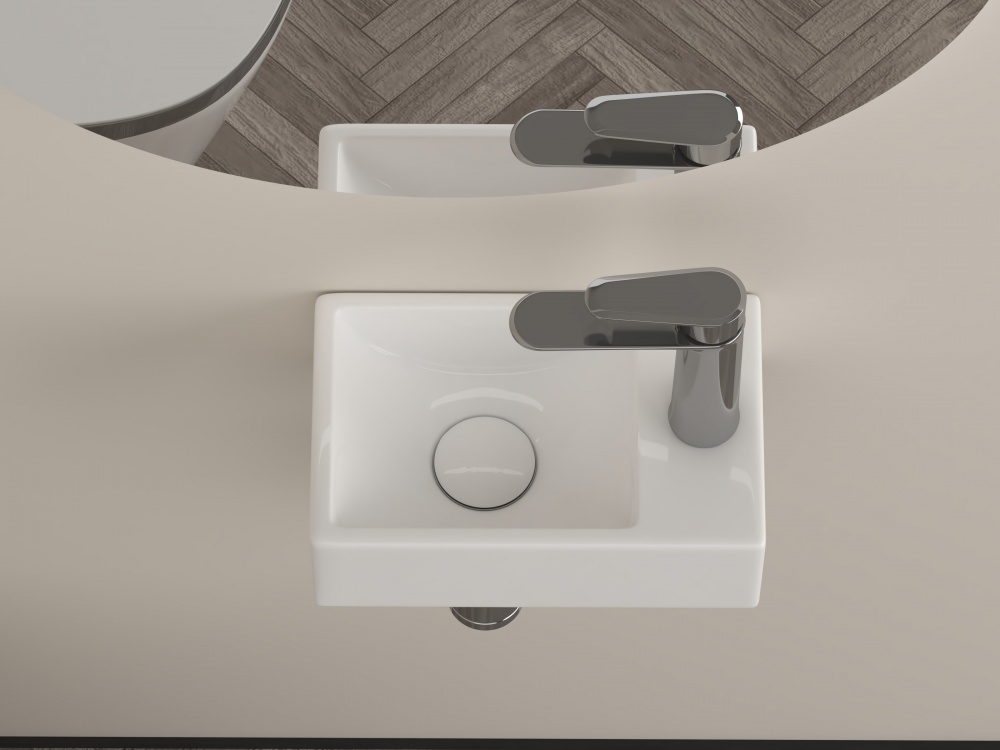 Умывальник Water House Compact Space Optima 30х18,5х95 см R