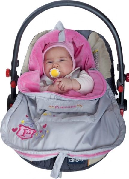 Конверт для автокрісла Модний Карапуз Auto baby демісезон 56-62 сірий 03-00384-0 