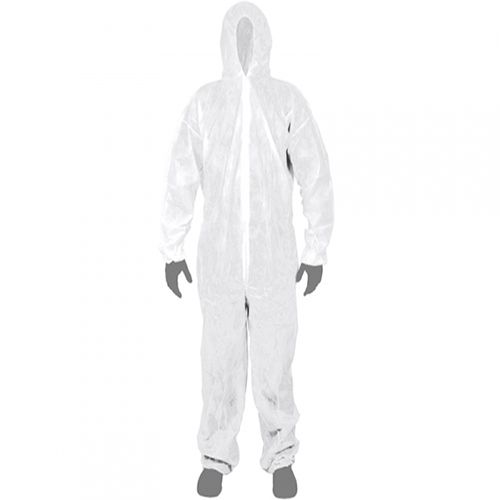 Комбинезон защитный из спанбонда на молнии 25 г/кв. м р. XXXXL рост универсальный белый