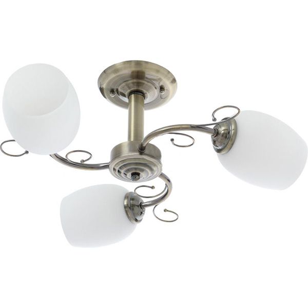 Люстра потолочная Accento lighting Gemini 3xE27 античная латунь ALG-73877/3 