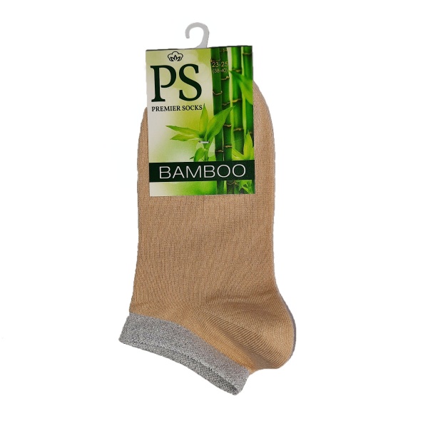 Носки Premier Socks бамбук с люрексом р. 23-25 бежевый 
